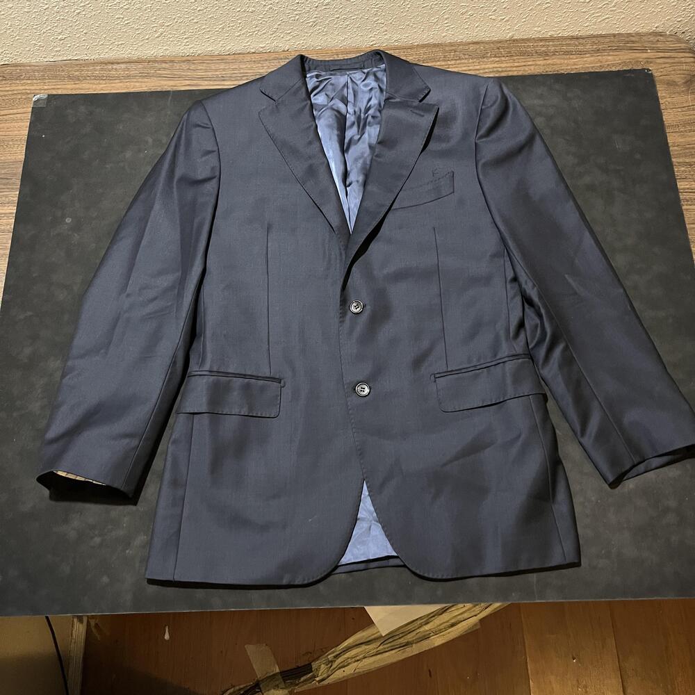 Suitsupply Blazer Mens 42R Navy Pure Wool Super 110s Sport Coat Bemberg Lined